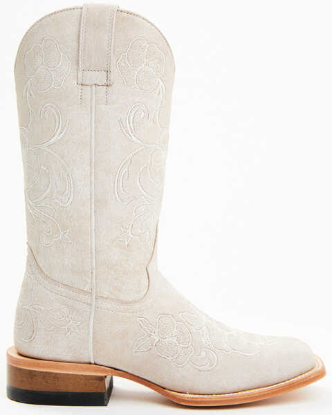 Image #2 - Shyanne Women's Lasy Western Boots - Broad Square Toe, White, hi-res
