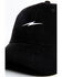 Image #2 - Cleo + Wolf Women's Corduroy Lightning Bolt Embroidered Ball Cap, Black, hi-res
