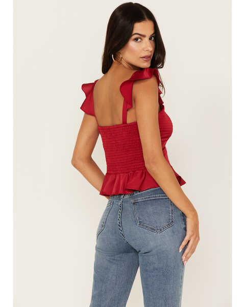 Image #4 - Band of the Free Women's Cherry Bomb Top, Red, hi-res