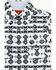 Image #2 - Rodeo Clothing Boys' Southwestern Print Short Sleeve Snap Western Shirt, White, hi-res