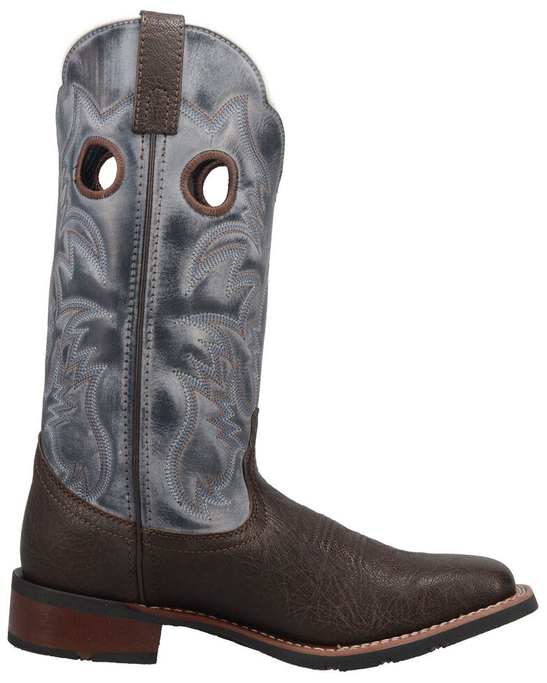 Laredo Men's Taylor Western Boots - Wide Square Toe, Brown, hi-res