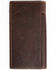 Cody James Men's Brown Rodeo Blue Stitched Leather Wallet , Brown, hi-res