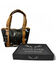 Image #2 - Ranch Junkie Women's Highlands Genuine Cowhide Tote Handbag, Black, hi-res