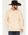 Image #1 - Cody James Men's Origin Logo Embroidered Hooded Sweatshirt, Tan, hi-res
