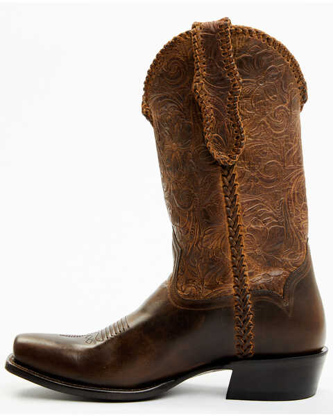 Image #3 - Moonshine Spirit Men's Pancho Tooled Western Boots - Square Toe, Brown, hi-res