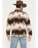 Image #4 - Cowboy Hardware Men's Southwestern Striped 1/4 Snap Pullover, Brown, hi-res