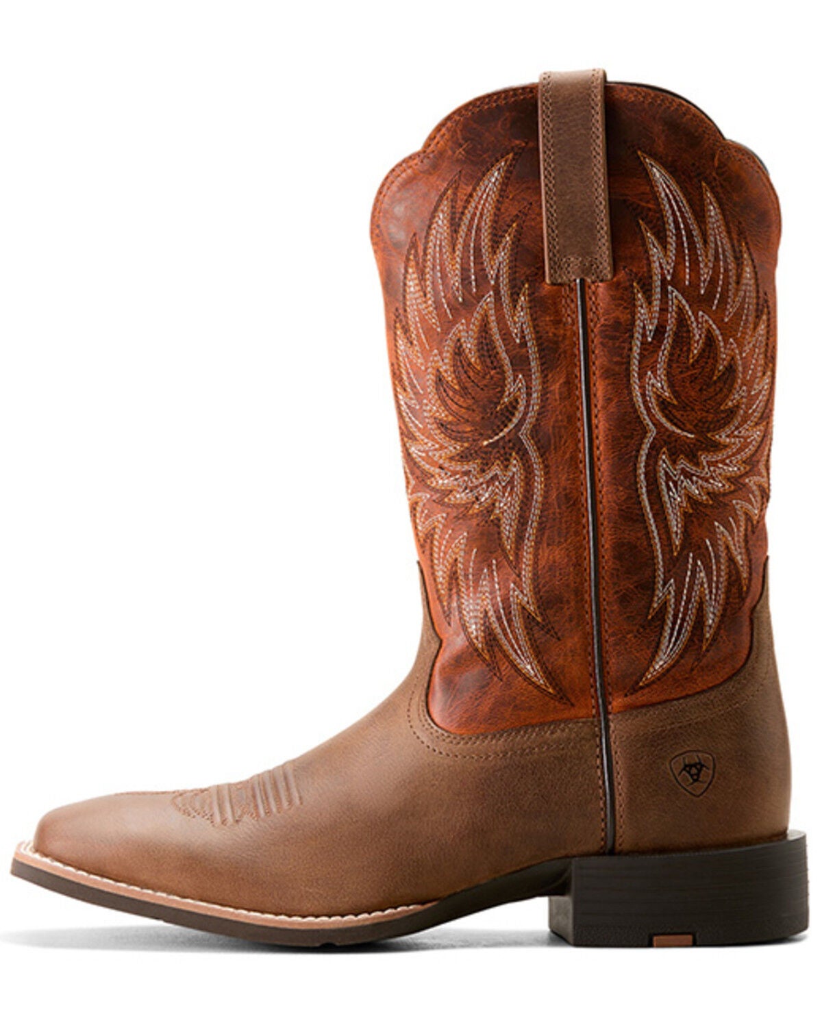 Image #2 - Ariat Men's Sport Rider Performance Western Boots - Broad Square Toe, Brown, hi-res