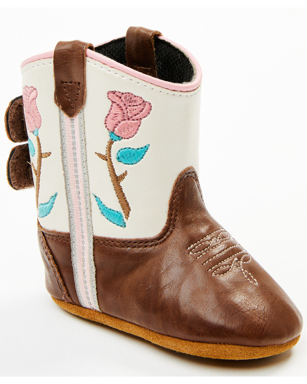 Image #1 - Boot Barn Infant Girls' Rosie Poppet Boots - Round Toe, Brown, hi-res