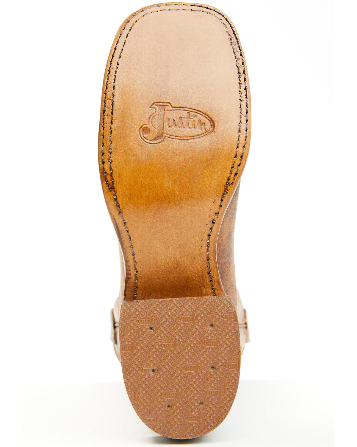 Image #7 - Justin Women's Peyton Western Boots - Broad Square Toe, Brown, hi-res