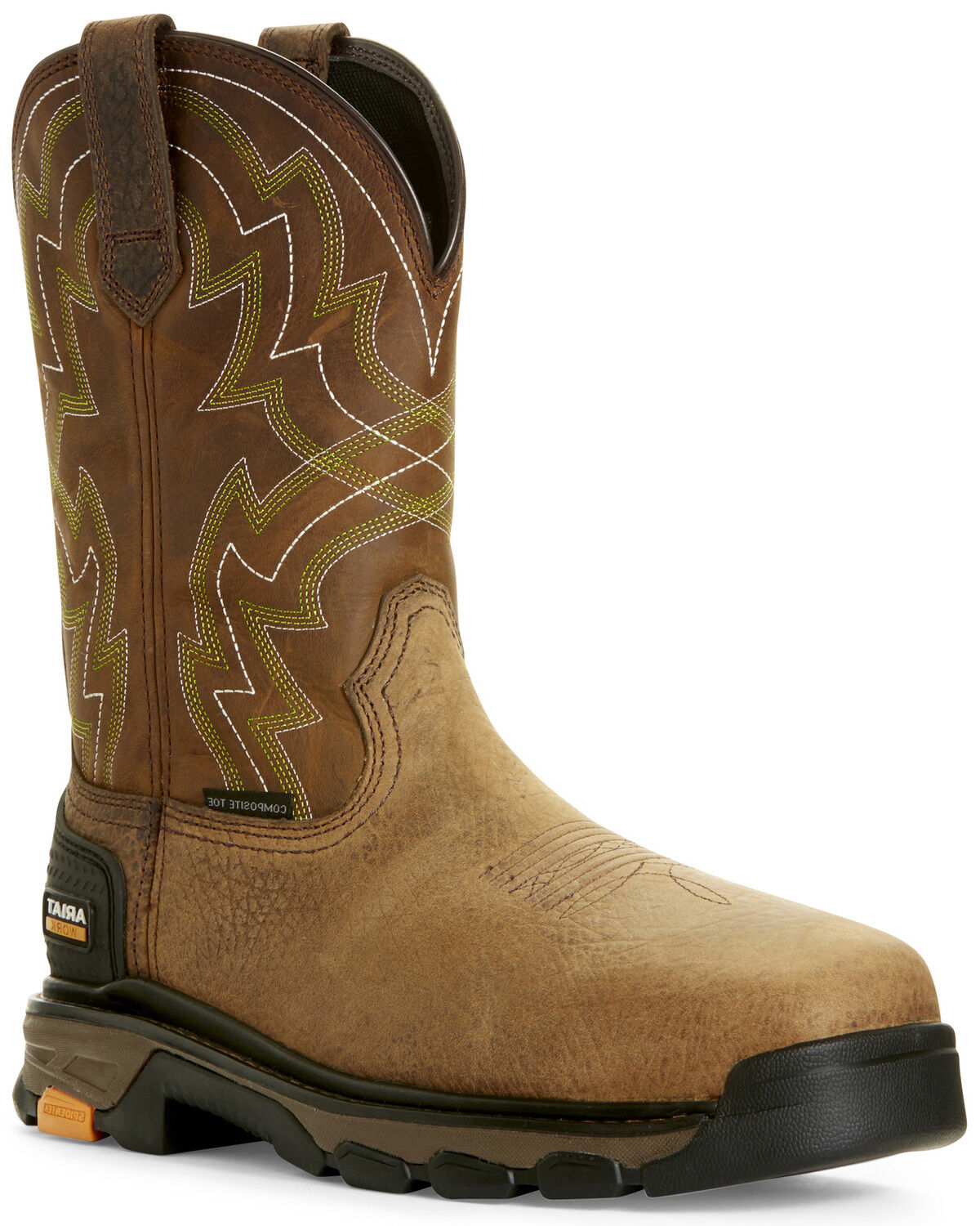 Image #1 - Ariat Men's Intrepid Force Western Work Boots - Composite Toe, Brown, hi-res