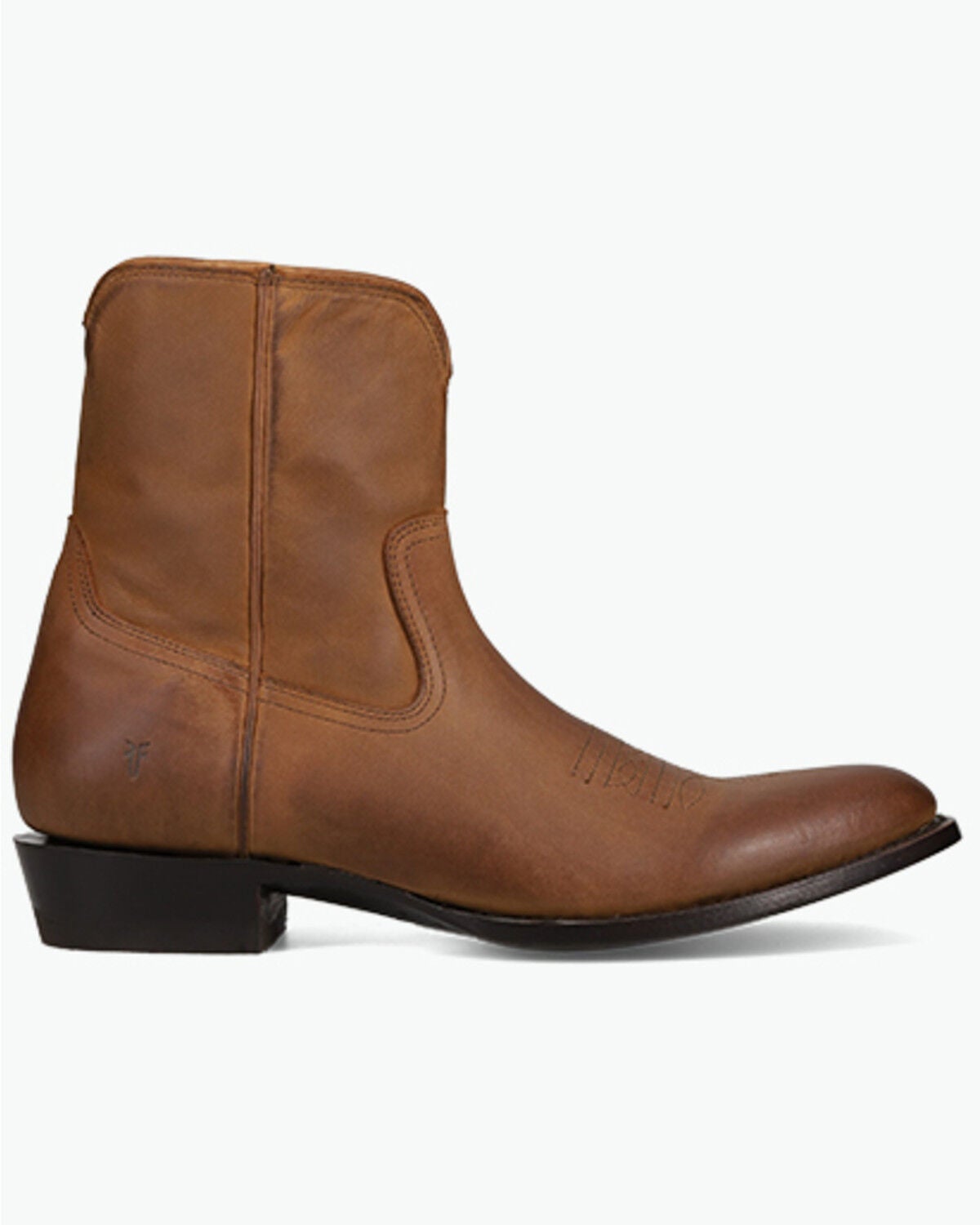 Image #2 - Frye Men's Austin Inside Zip Casual Boots - Round Toe, Tan, hi-res