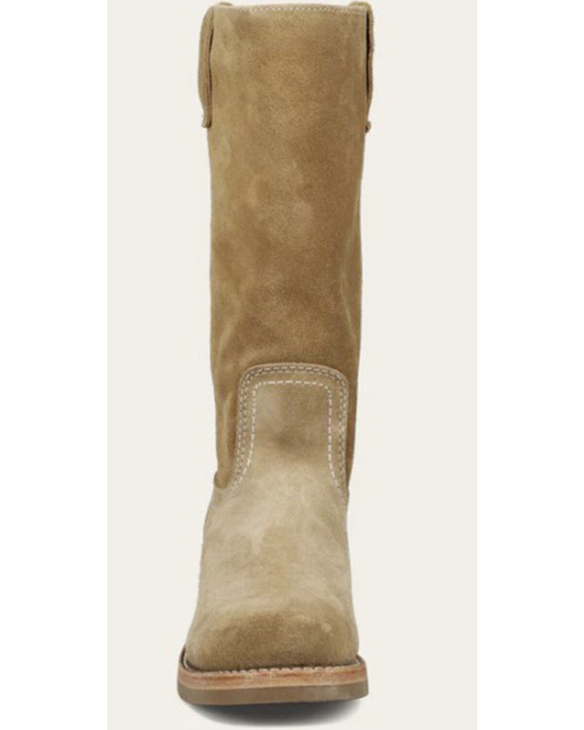Image #5 - Frye Women's Campus 12R Suede Fashion Boots - Round Toe, Tan, hi-res