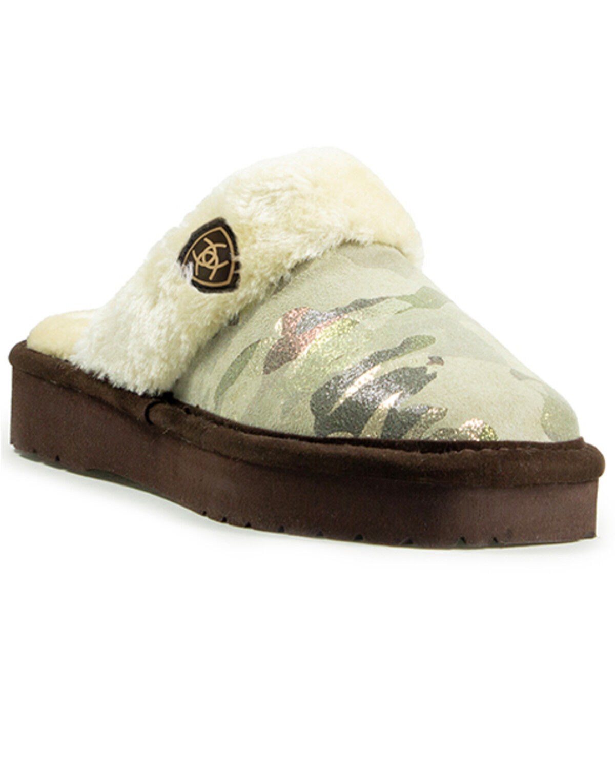 Image #1 - Ariat Women's Jackie Square Toe Stack Slippers, Camouflage, hi-res