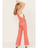 Image #4 - Wrangler Women's Flare Overalls, Red, hi-res