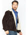 Scully Men's Sherpa Lined Boar Suede Jacket, Chocolate, hi-res
