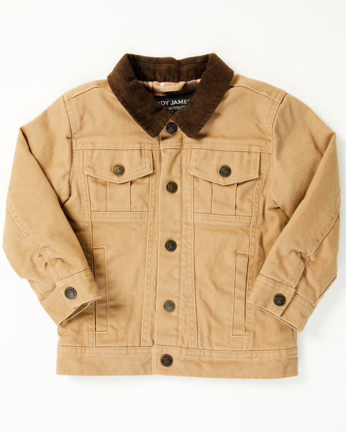 Image #1 - Cody James Toddler Boys' Ozark Washed Canvas Rancher Jacket, Beige, hi-res