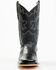 Image #4 - Cody James Men's Exotic Full Quill Ostrich Western Boots - Broad Square Toe, Black, hi-res
