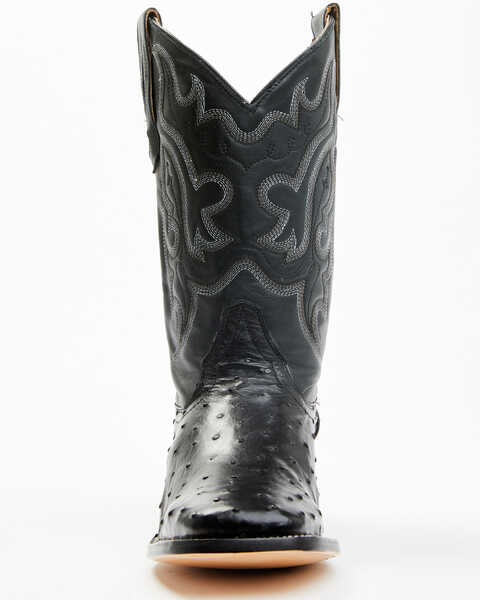 Image #4 - Cody James Men's Exotic Full Quill Ostrich Western Boots - Broad Square Toe , Black, hi-res