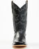 Image #4 - Cody James Men's Exotic Full Quill Ostrich Western Boots - Broad Square Toe , Black, hi-res