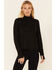 Image #1 - Shyanne Women's 1/2 Zip Logo Sleeve Relaxed Pullover , Black, hi-res