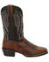 Image #2 - Durango Men's Westward Western Boots - Broad Square Toe, Black, hi-res