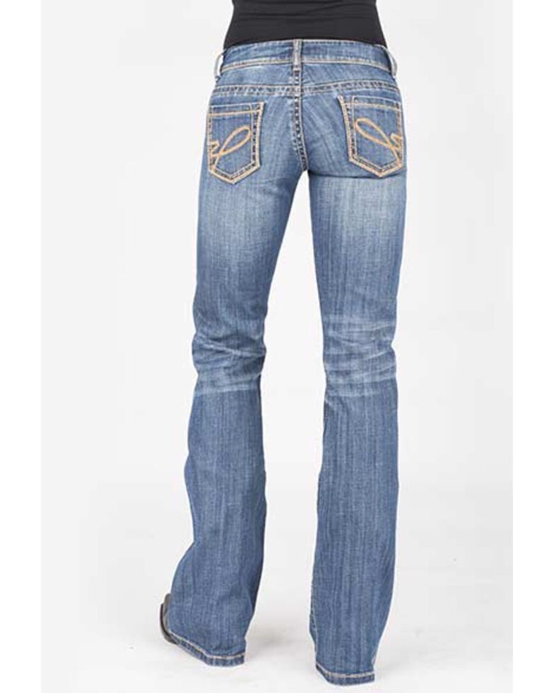 Stetson Women's 816 Classic Light Wash Bootcut Jeans, Blue, hi-res