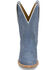 Image #4 - Tony Lama Women's Lea Suede Western Booties - Snip Toe, Light Blue, hi-res