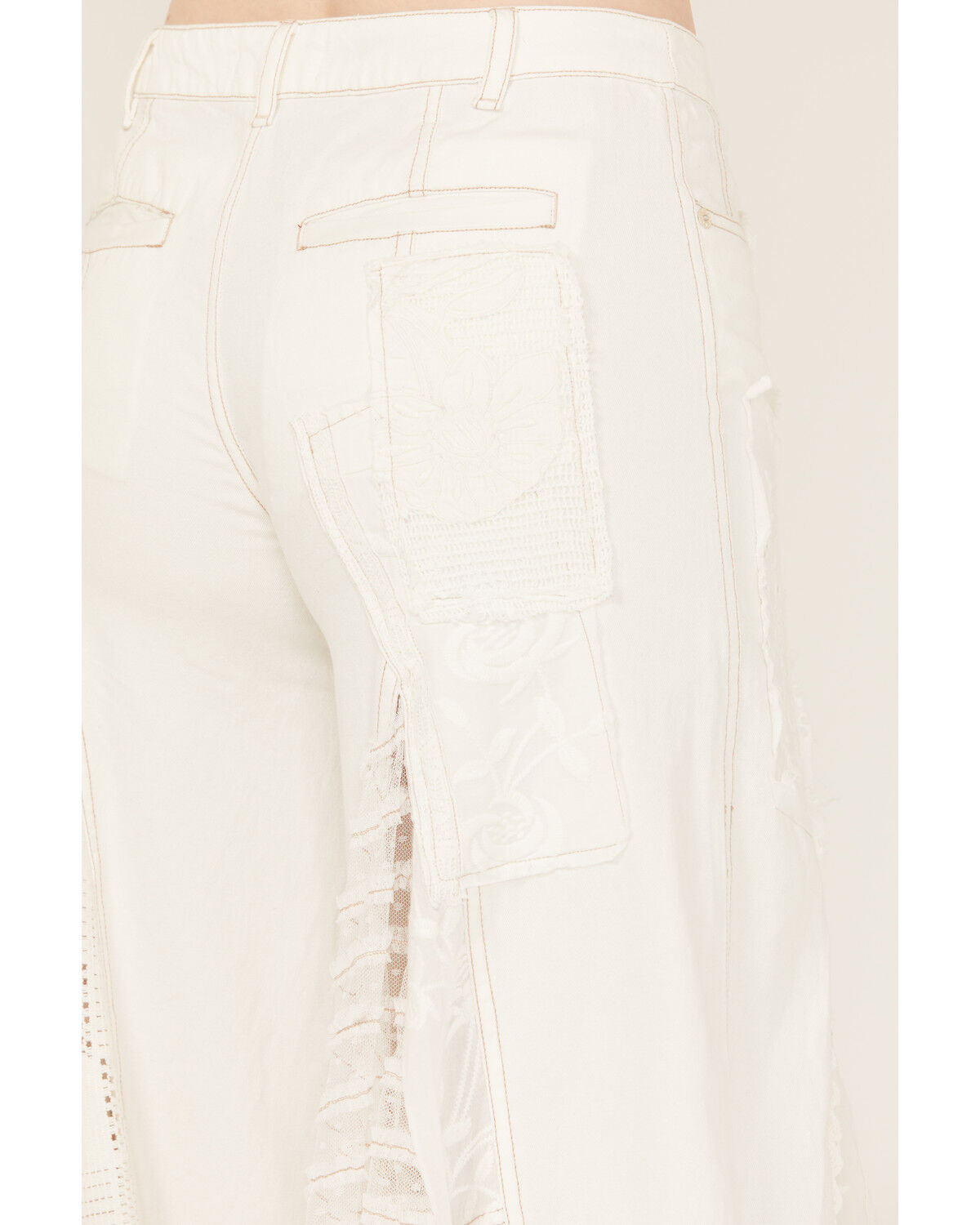 Image #3 - Free People Women's Great Escape High Rise Wide Leg Jeans, White, hi-res
