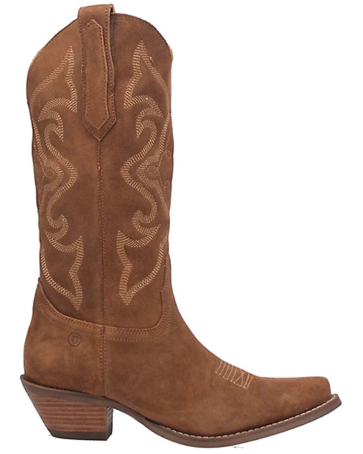 Image #2 - Dingo Women's Out West Suede Tall Western Boots - Round Toe, Camel, hi-res