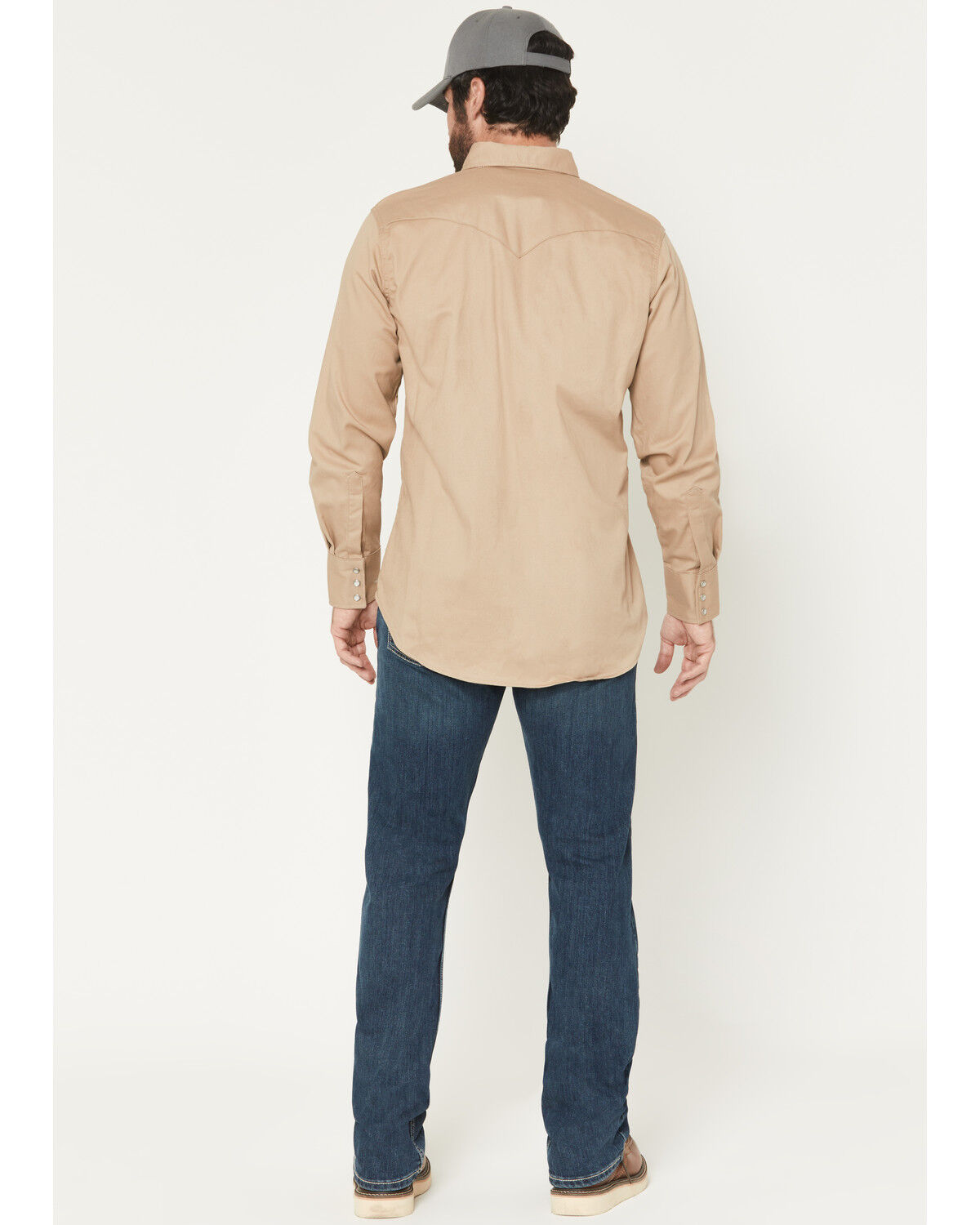 Image #3 - Wrangler Men's FR Medium Wash Slim Bootcut Stretch Denim Jeans, Medium Wash, hi-res