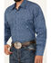 Image #3 - Roper Men's Amarillo Medallion Print Long Sleeve Pearl Snap Western Shirt, Blue, hi-res