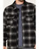 Image #3 - Brothers and Sons Men's Wool Full Zip Plaid Print Jacket, Black, hi-res