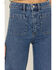 Rolla's Women's Sailor Medium Wash High Rise Wide Jeans, Blue, hi-res