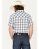 Image #4 - Pendleton Men's Frontier Ivory Plaid Short Sleeve Pearl Snap Western Shirt , Ivory, hi-res
