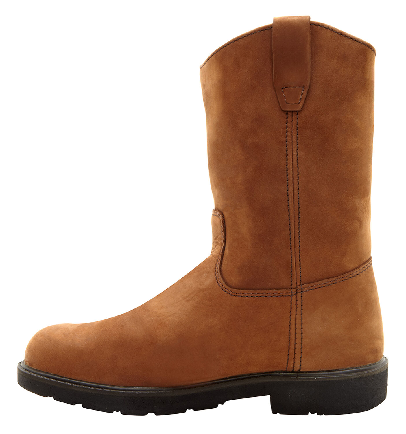Image #3 - Georgia Boot Men's Wellington Pull On Work Boots - Steel Toe, Brown, hi-res