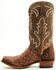 Image #3 - El Dorado Men's Exotic Alligator Western Boots - Square Toe, Brown, hi-res