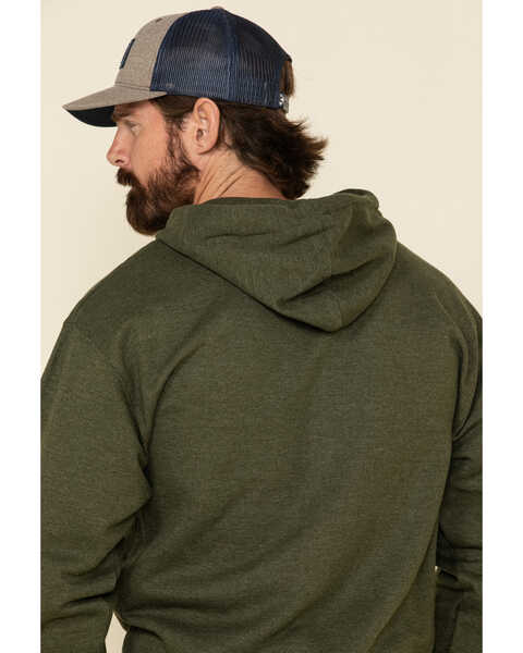 Image #5 - Wrangler Men's Logo Graphic Hooded Sweatshirt , Green, hi-res
