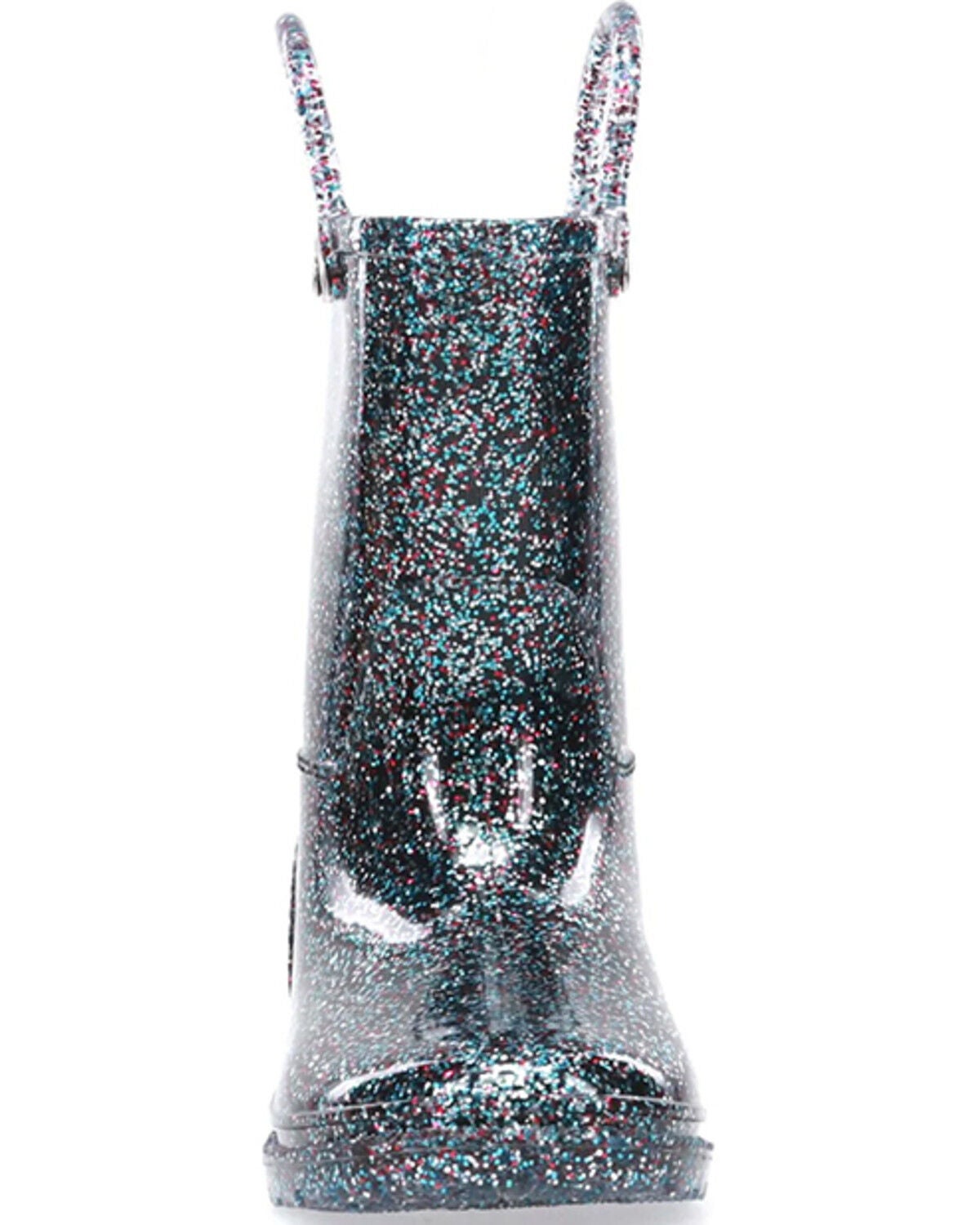 Image #3 - Western Chief Girls' Glitter Rain Boots - Round Toe, Multi, hi-res