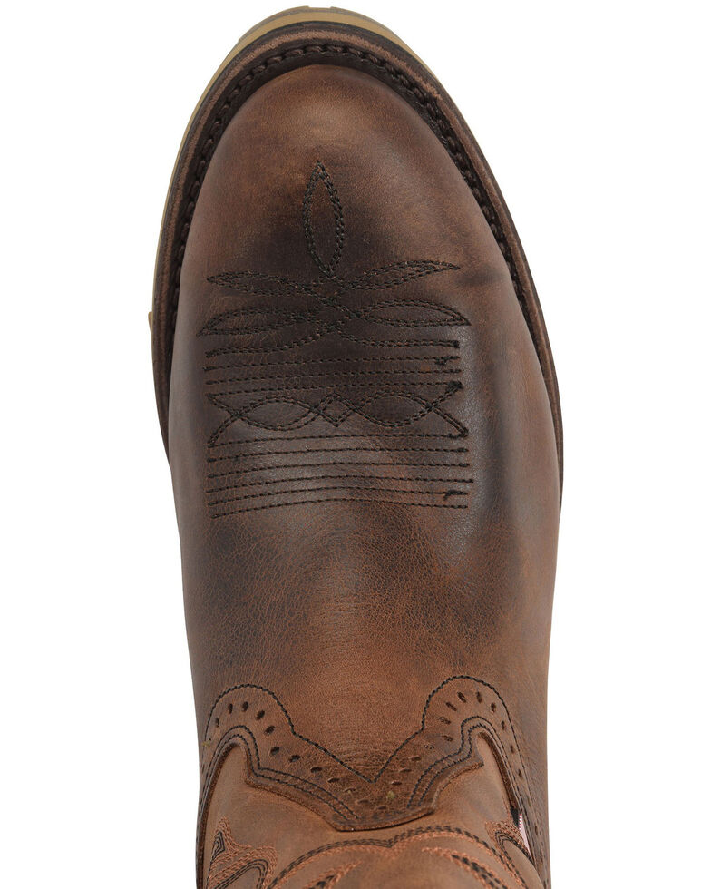 Double H Men's Kilgore Western Boots - Round Toe, Brown, hi-res
