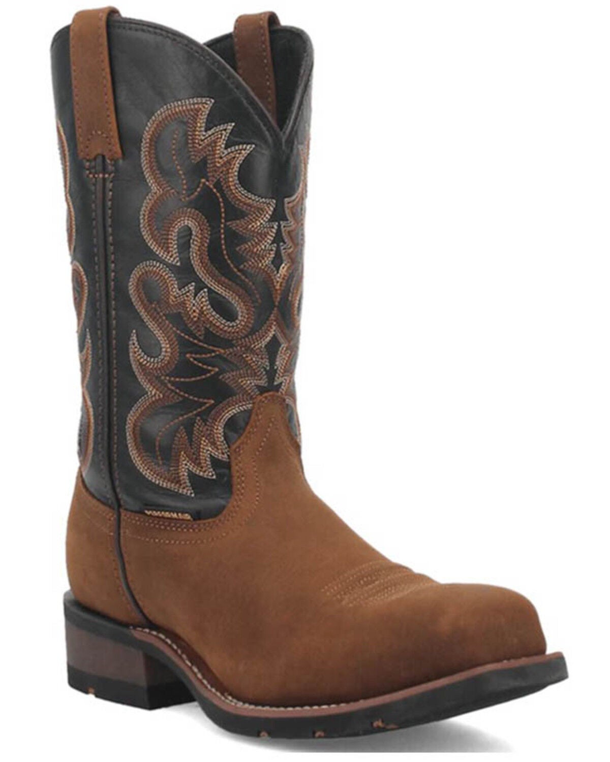 Laredo Men's Rockwell Western Work Boots - Steel Toe, Brown, hi-res