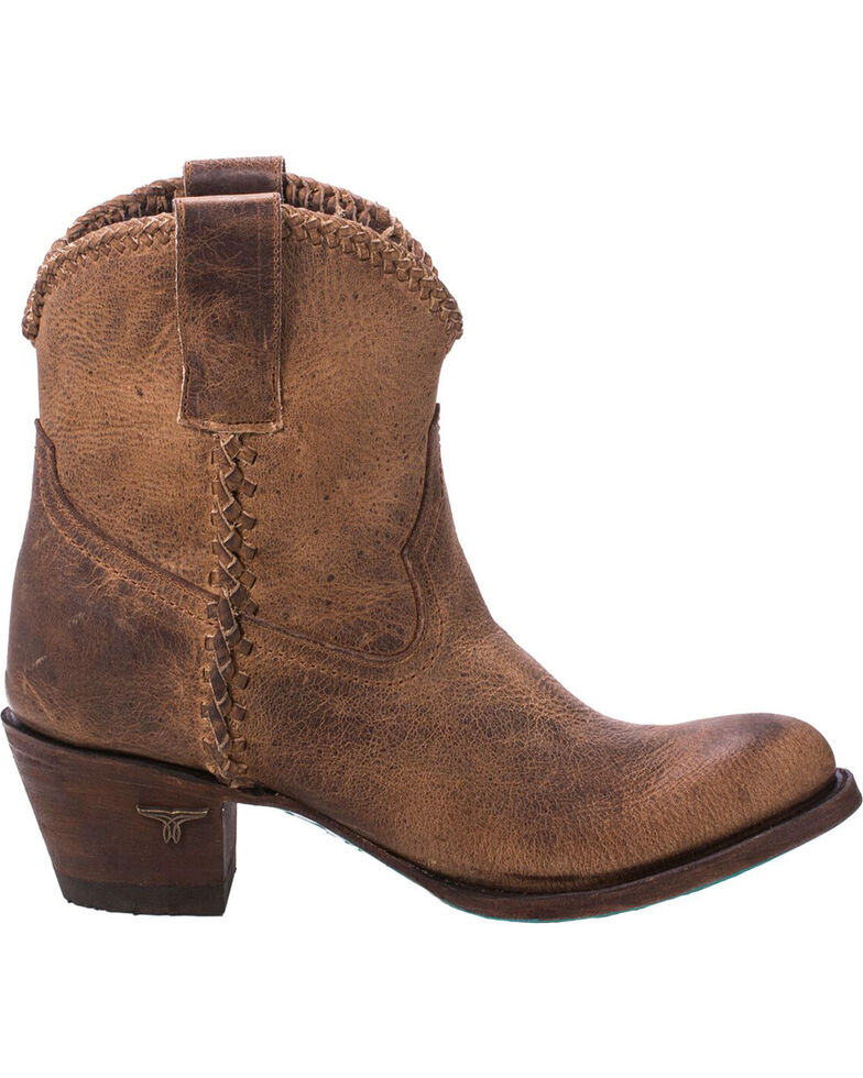 distressed womens booties