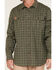 Image #3 - Hawx Men's FR Plaid Print Woven Long Sleeve Button-Down Work Shirt , Olive, hi-res