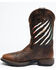 Image #3 - Cody James Men's Scratch Mexico Flag Lite Performance Western Boots - Broad Square Toe, Brown, hi-res