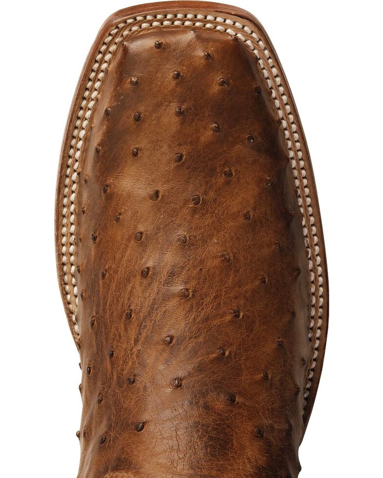 Tony Lama Full Quill Ostrich Vintage Cowboy Boots - Square Toe ...