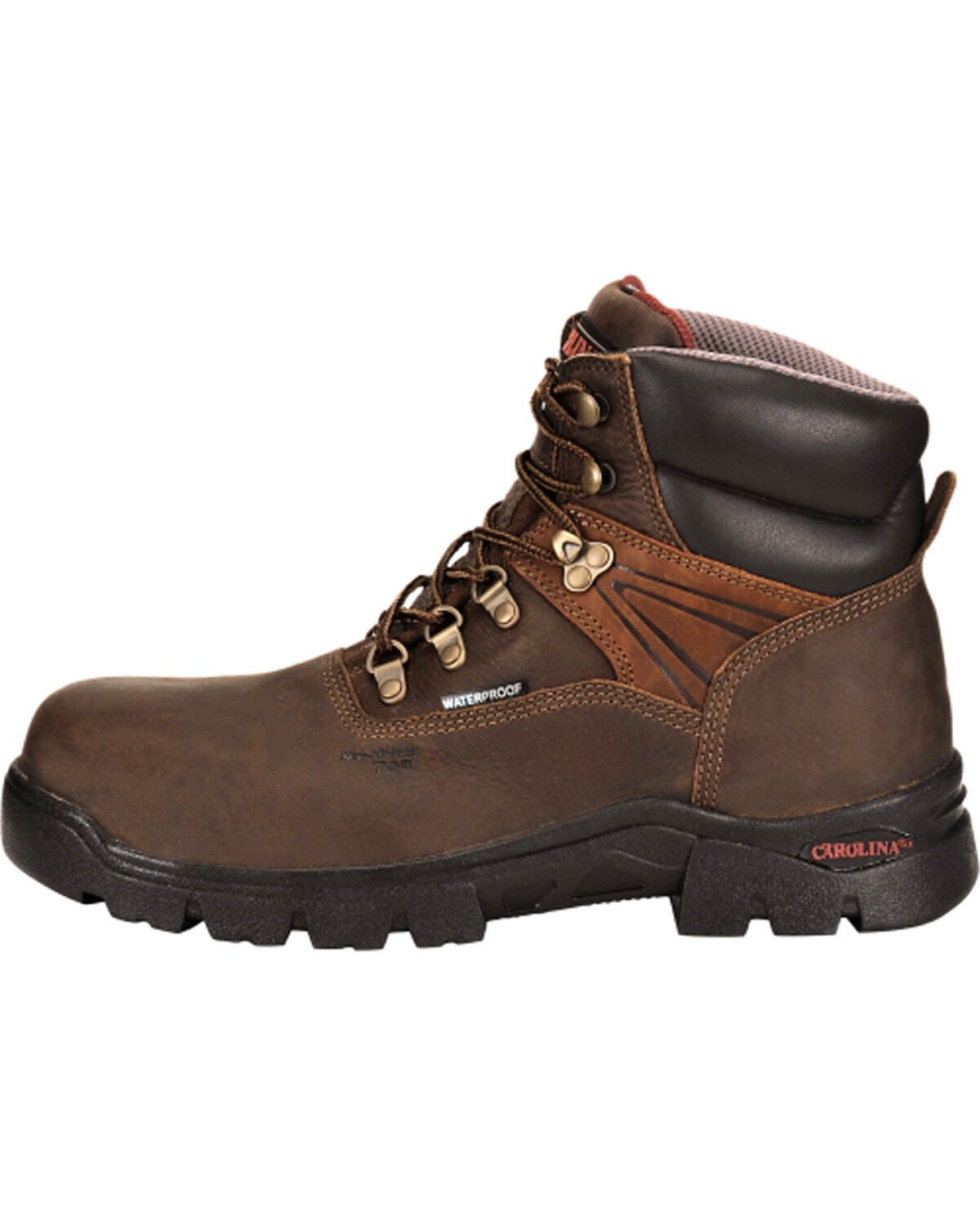 Image #2 - Carolina Men's 6" Lace-Up Leather Waterproof Work Boots - Composite Toe, , hi-res
