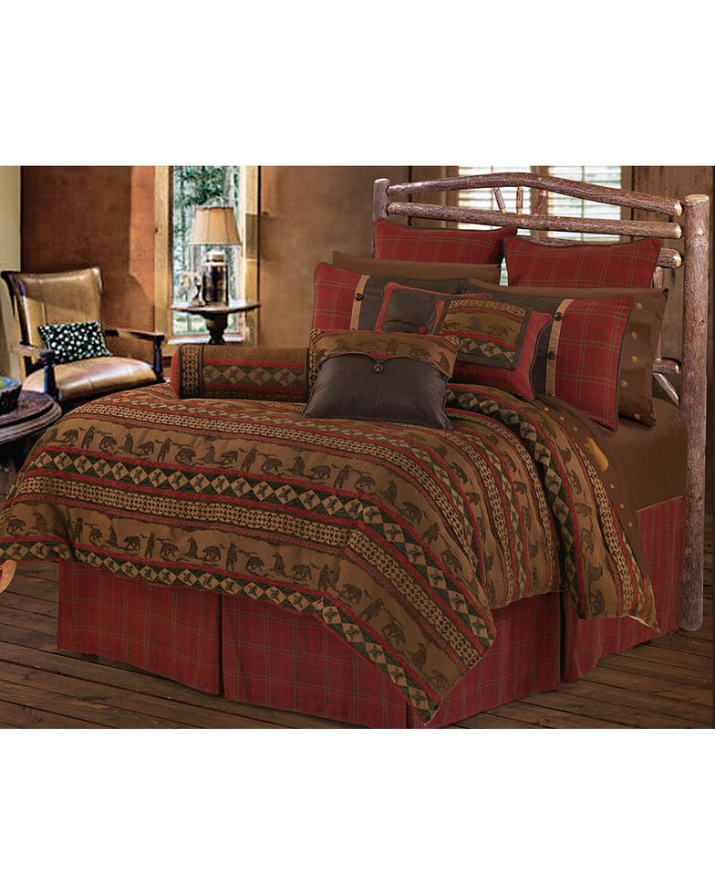 HiEnd Accents 5-Piece Full Cascade Lodge Comforter Set, Multi, hi-res