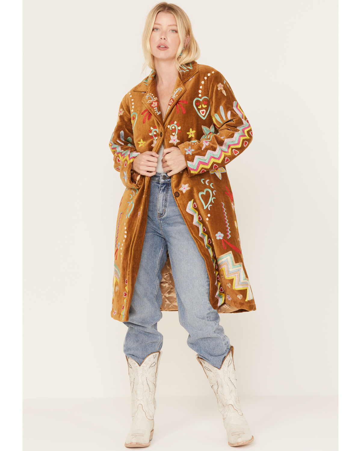 Image #1 - Talisman Women's Woodstock Embroidered Coat, , hi-res