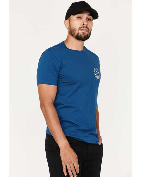 Brixton Men's Crest II Logo Graphic T-Shirt , Blue, hi-res