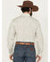 Image #4 - Stetson Men's Medallion Print Long Sleeve Pearl Snap Western Shirt, Light Grey, hi-res