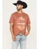 Image #1 - Wrangler Men's Eagle Short Sleeve Graphic T-Shirt, Rust Copper, hi-res